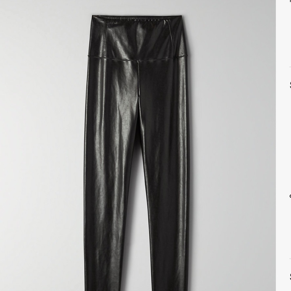 Wilfred Free Daria Vegan Leather Leggings Size S - Picture 5 of 13